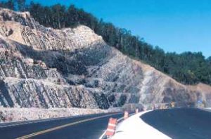 UPPER POUND GAP EXPOSURE Showing Pennington-Lee Formation