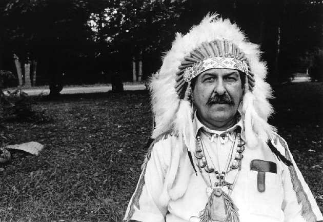 Cherokee medicine man Crow Dog, Clinton County.