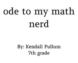 Ode to My Math Nerd