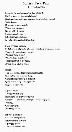 Scents of Fresh Paper