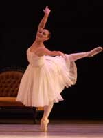 Rafaela is shown dancing the role of Christine in <em>Phantom of the Opera</em>.