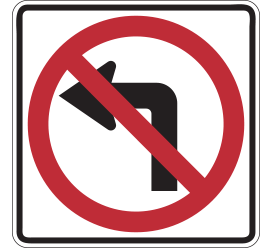 arrow pointing left with a prohibit sign over it